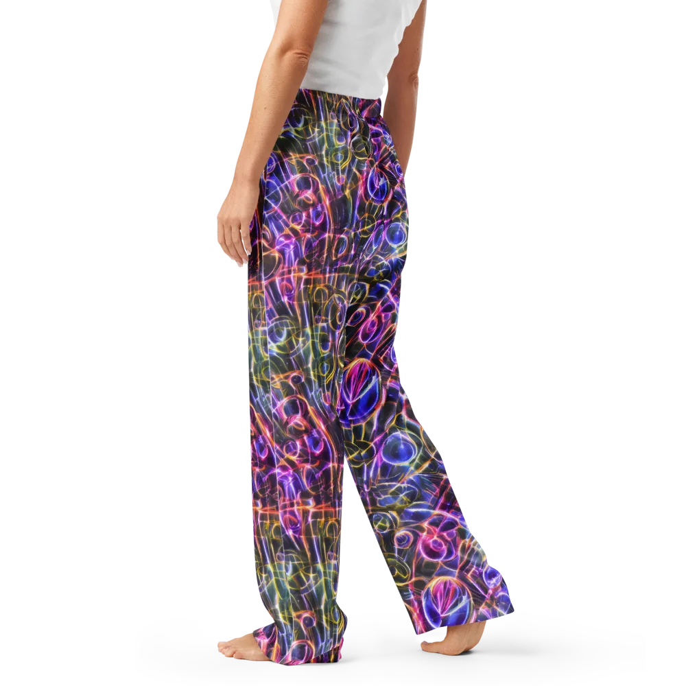 Violet Static on Women's Pajama Pants — Left