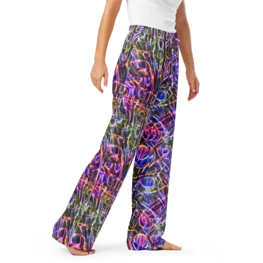 Violet Static on a Women's Pajama Pants