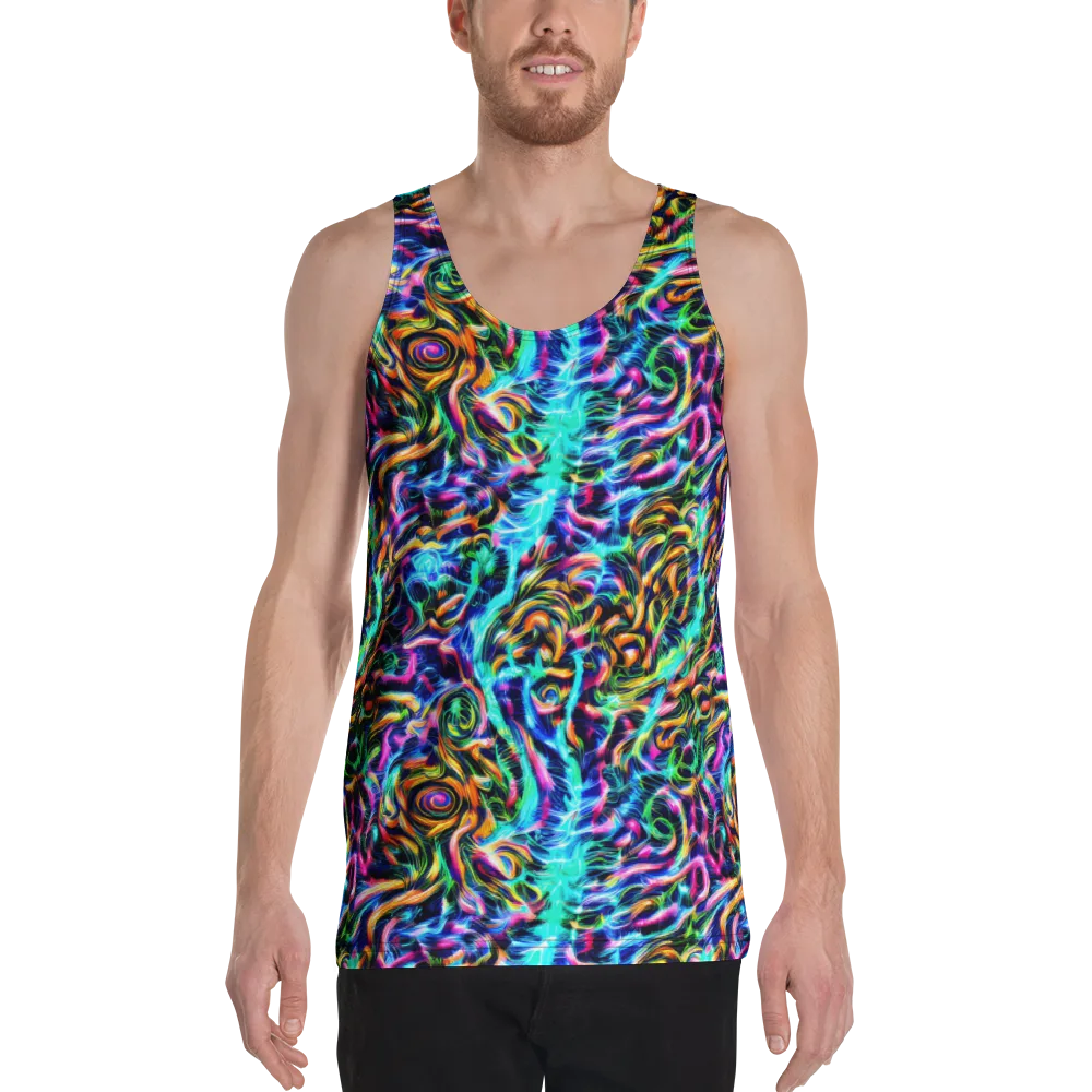Fluorescent Torrent on Men's Tank Top — Front