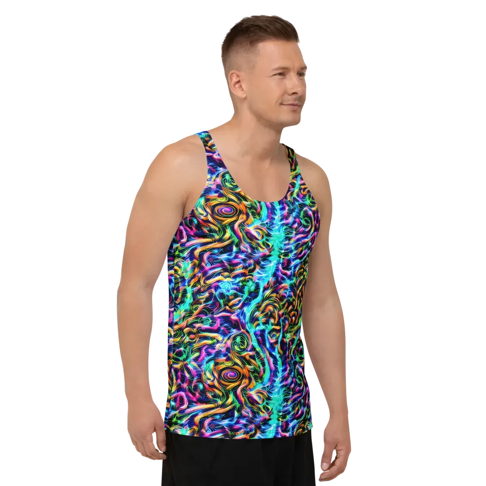 Fluorescent Torrent on Men's Tank Top — Right Front