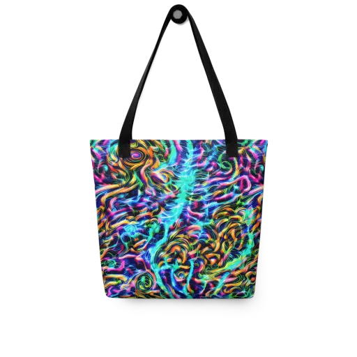 Fluorescent Torrent on a Tote Bag