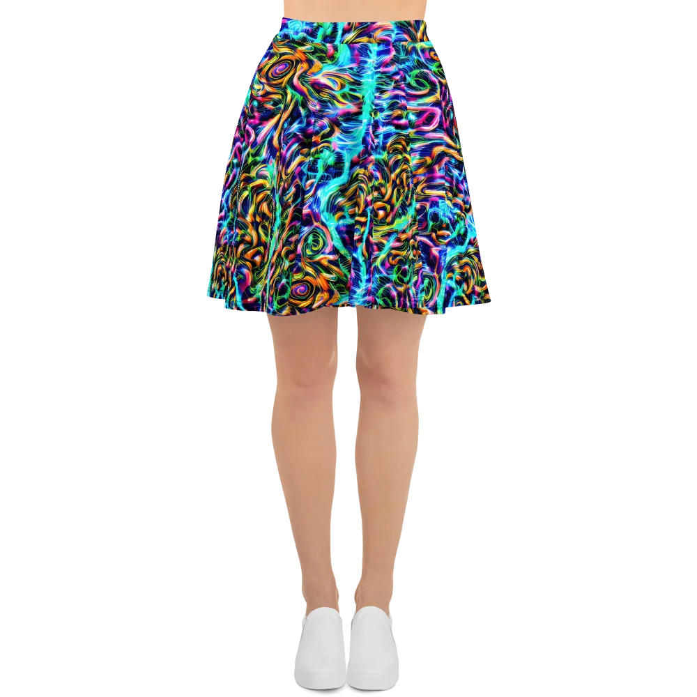 Fluorescent Torrent on Skater Skirt — Front