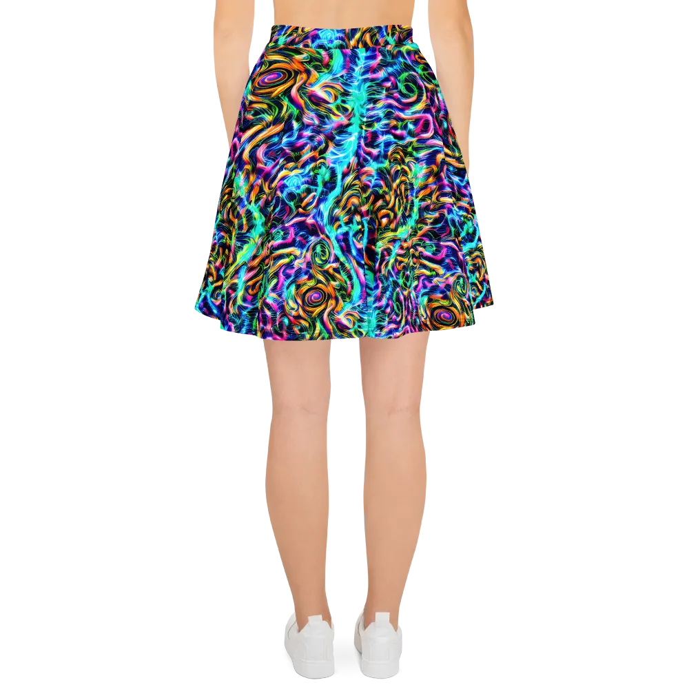 Fluorescent Torrent on Skater Skirt — Back