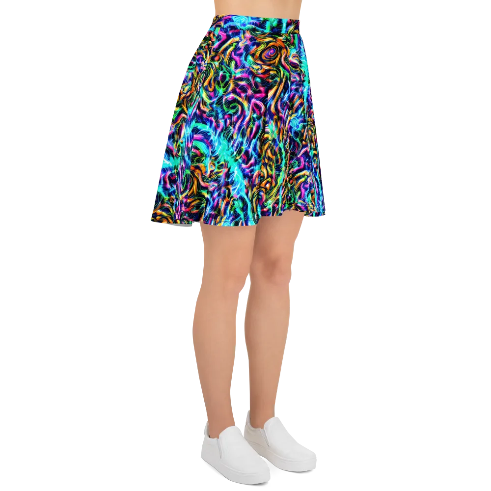 Fluorescent Torrent on Skater Skirt — Right