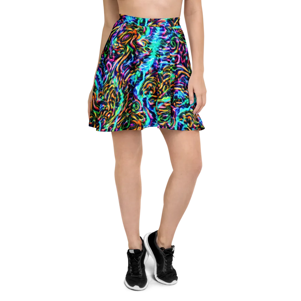 Fluorescent Torrent on Skater Skirt — Front