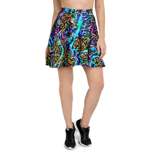 Fluorescent Torrent on a Skater Skirt