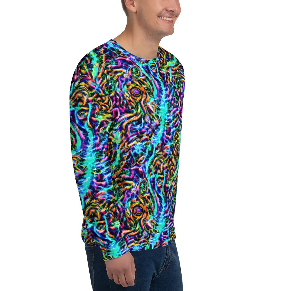 Fluorescent Torrent on Sweatshirt — Right Front