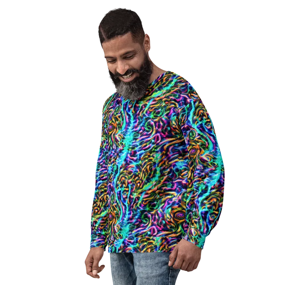 Fluorescent Torrent on Sweatshirt — Left Front