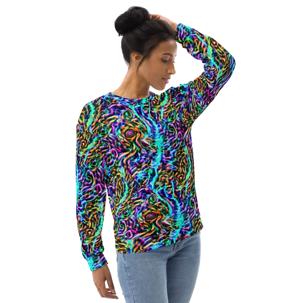 Fluorescent Torrent on Sweatshirt — Right Front