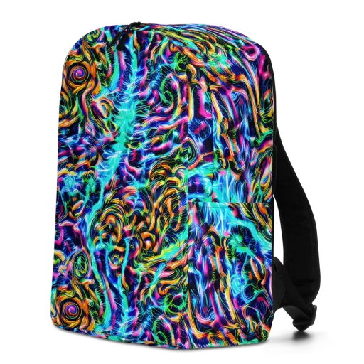 Fluorescent Torrent on a Minimalist Backpack