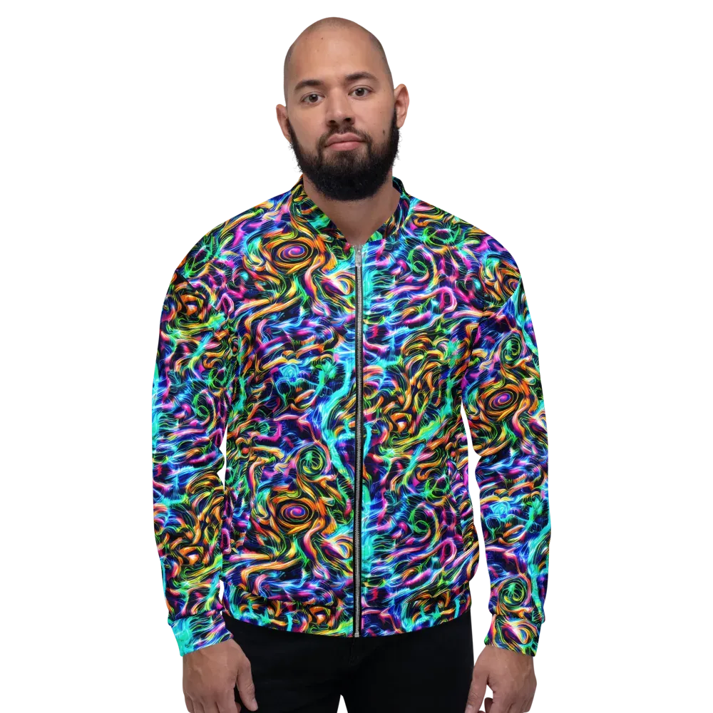 Fluorescent Torrent on Bomber Jacket — Front