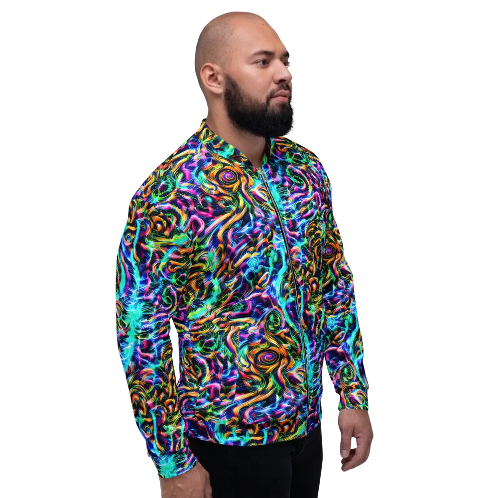 Fluorescent Torrent on Bomber Jacket — Right