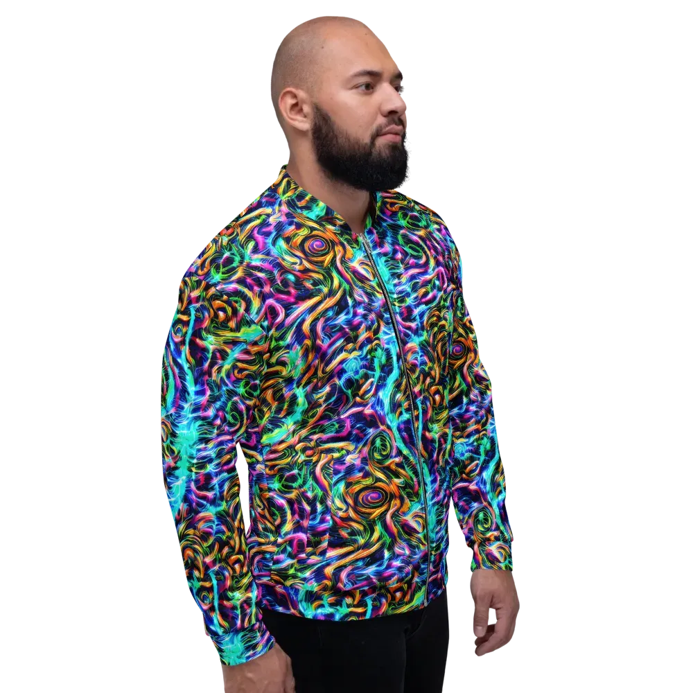 Fluorescent Torrent on Bomber Jacket — Right