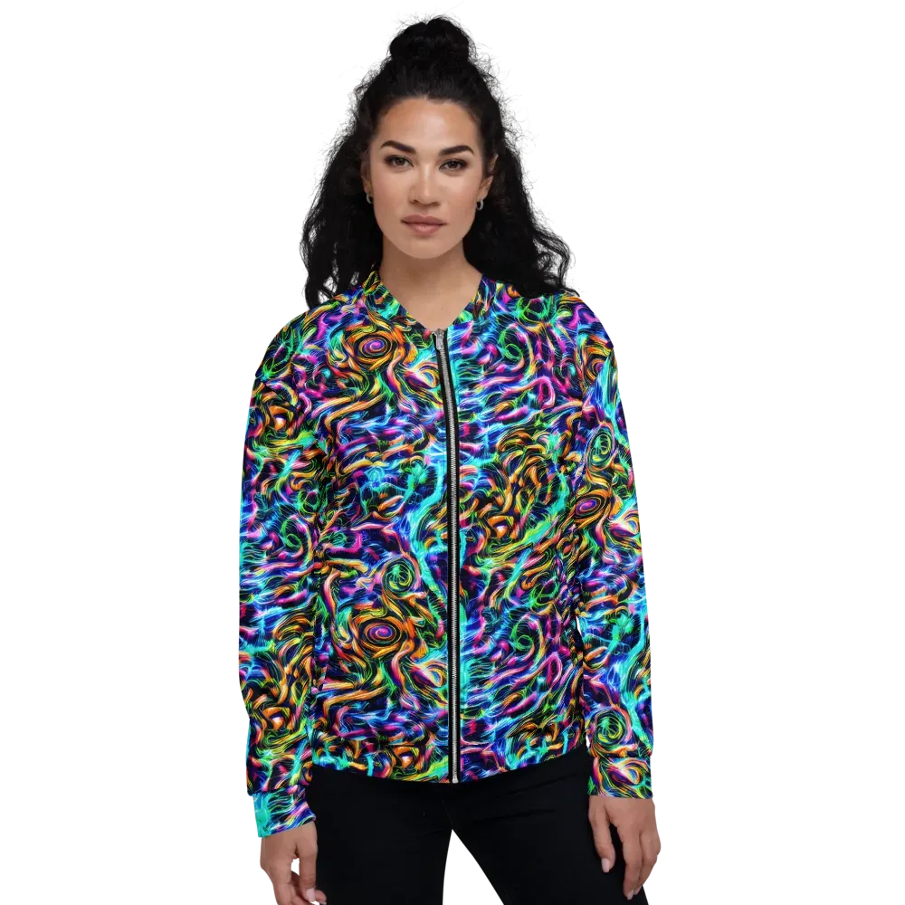 Fluorescent Torrent on Bomber Jacket — Front