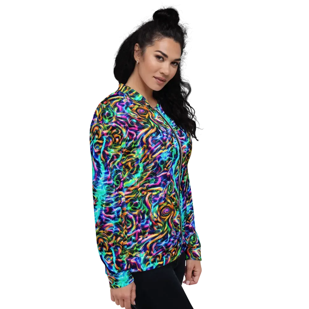 Fluorescent Torrent on Bomber Jacket — Right