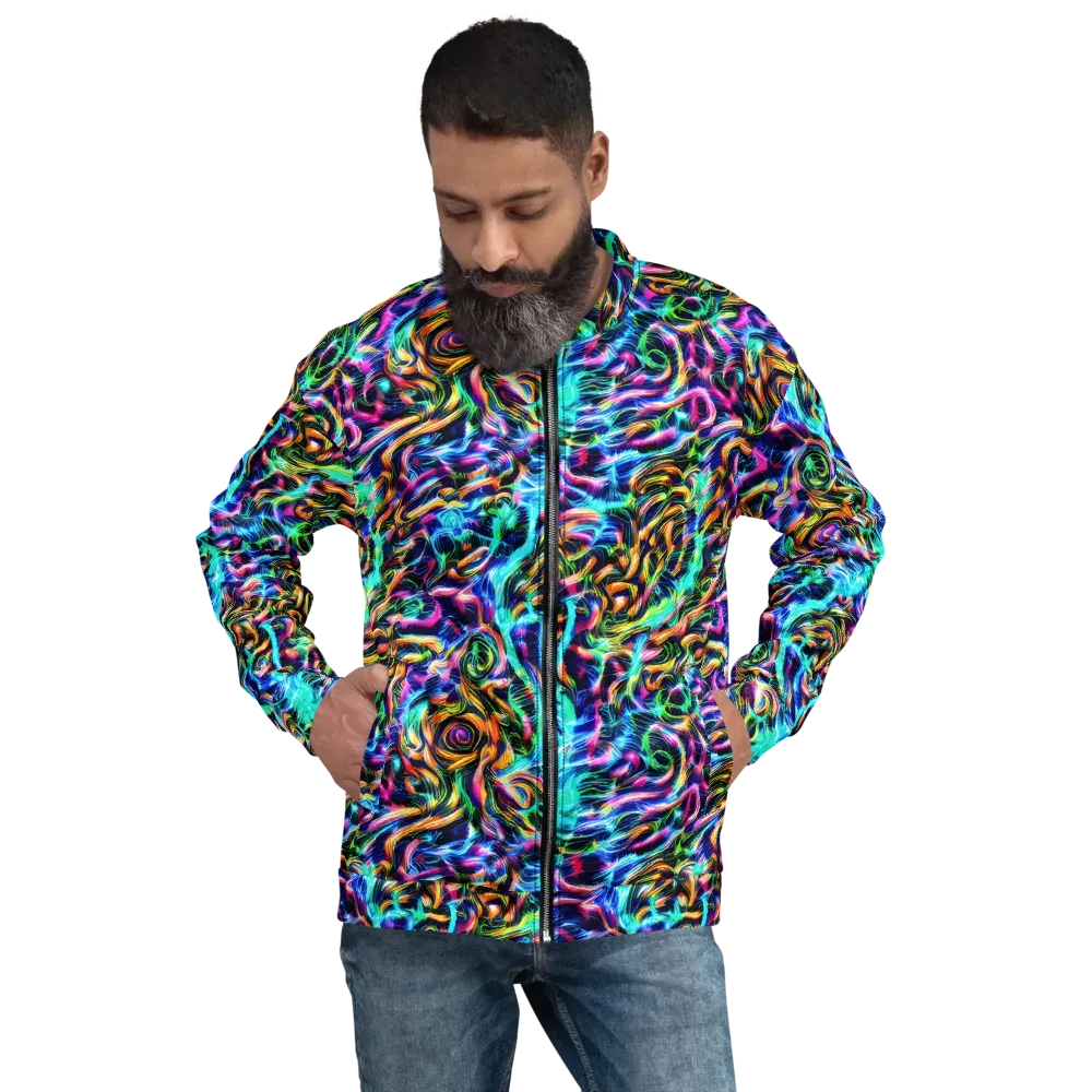 Fluorescent Torrent on Bomber Jacket — Front