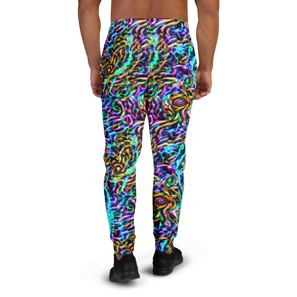 Fluorescent Torrent on Men's Joggers — Back