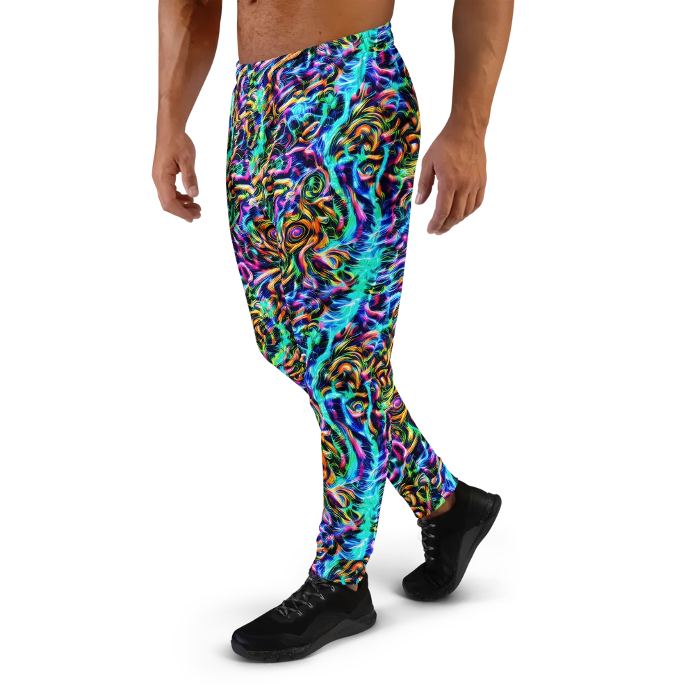 Fluorescent Torrent on Men's Joggers — Left