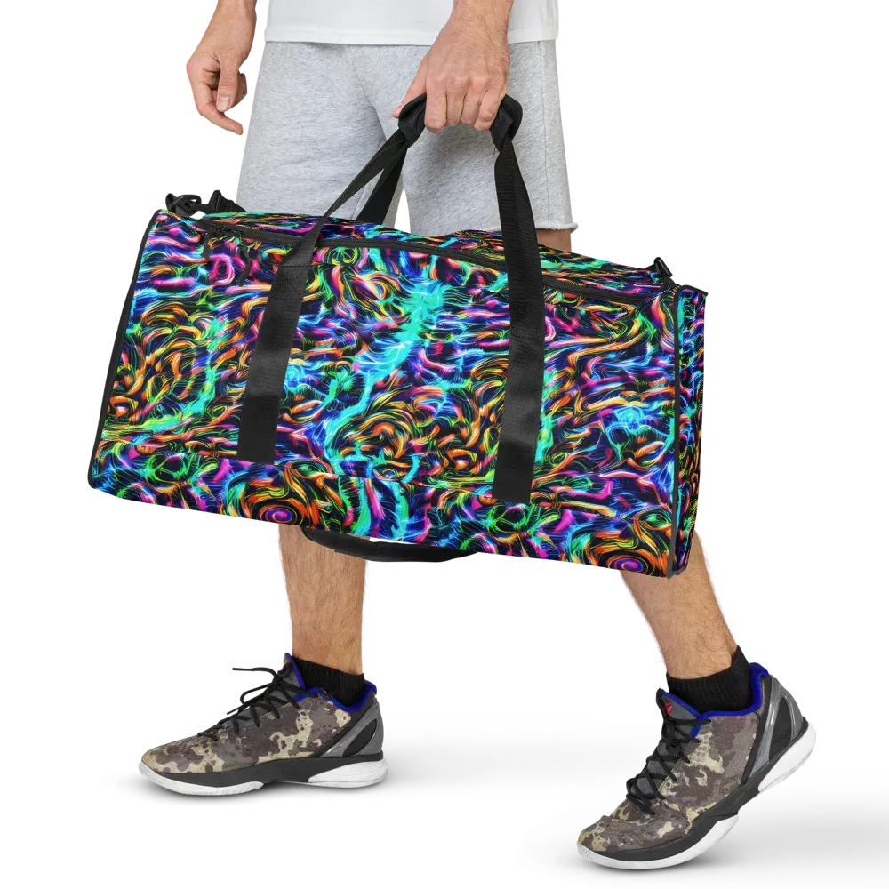 Fluorescent Torrent on Duffle Bag — Front