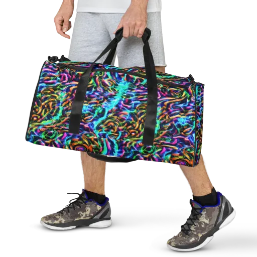 Fluorescent Torrent on a Duffle Bag