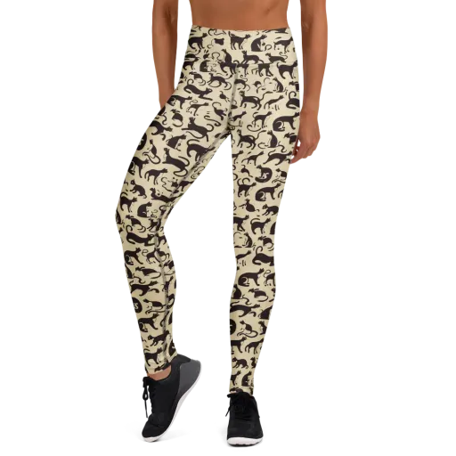 Midnight Catwalk on a Yoga Leggings
