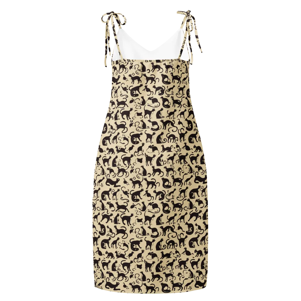 Midnight Catwalk on Slip Dress — Back