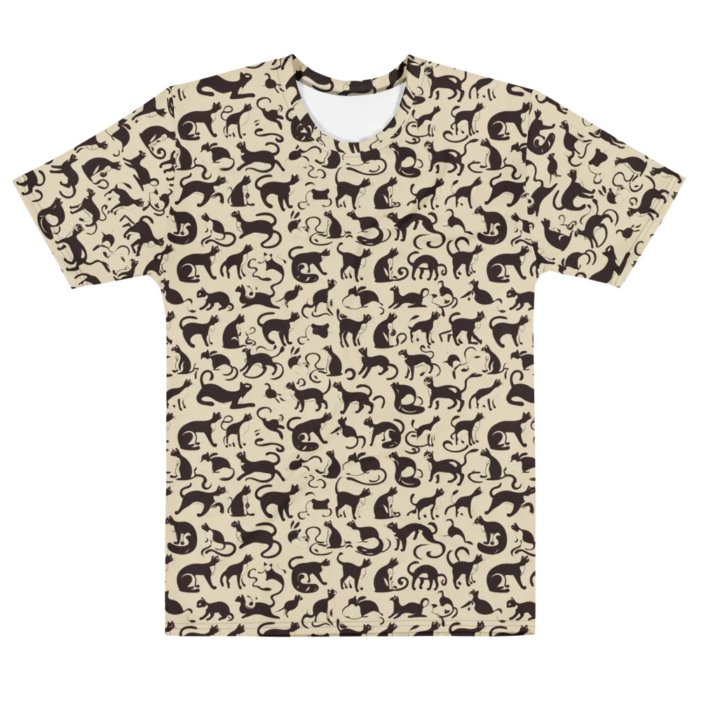 Midnight Catwalk on Men's Cotton Crew Neck T-Shirt — Front