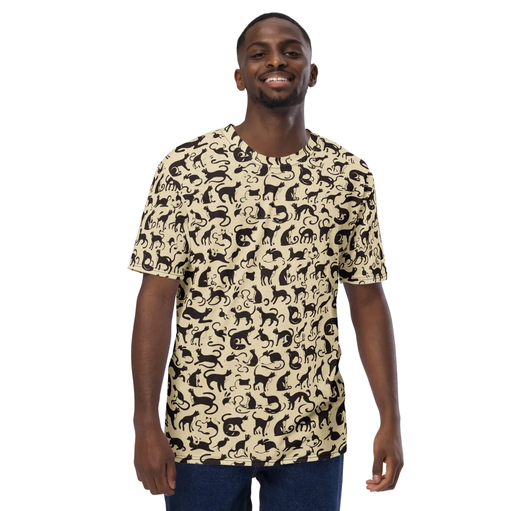 Midnight Catwalk on Men's Crew Neck T-Shirt — Front