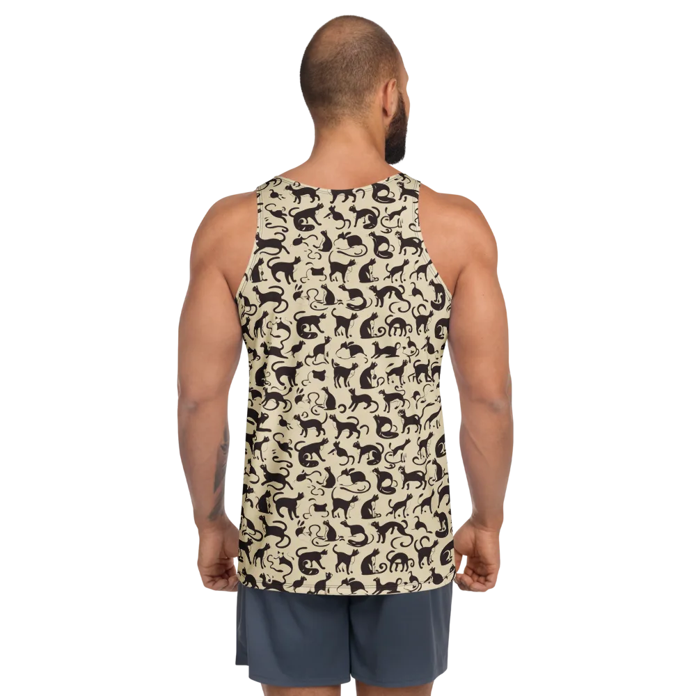 Midnight Catwalk on Men's Tank Top — Back