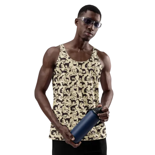 Midnight Catwalk on a Men's Tank Top