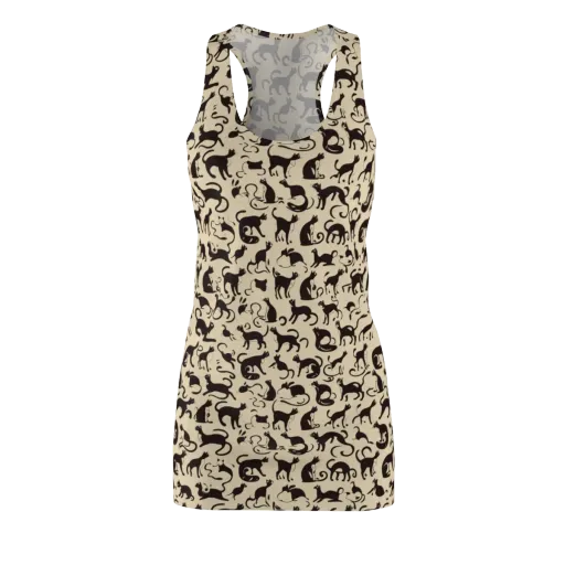 Midnight Catwalk on a Racerback Dress