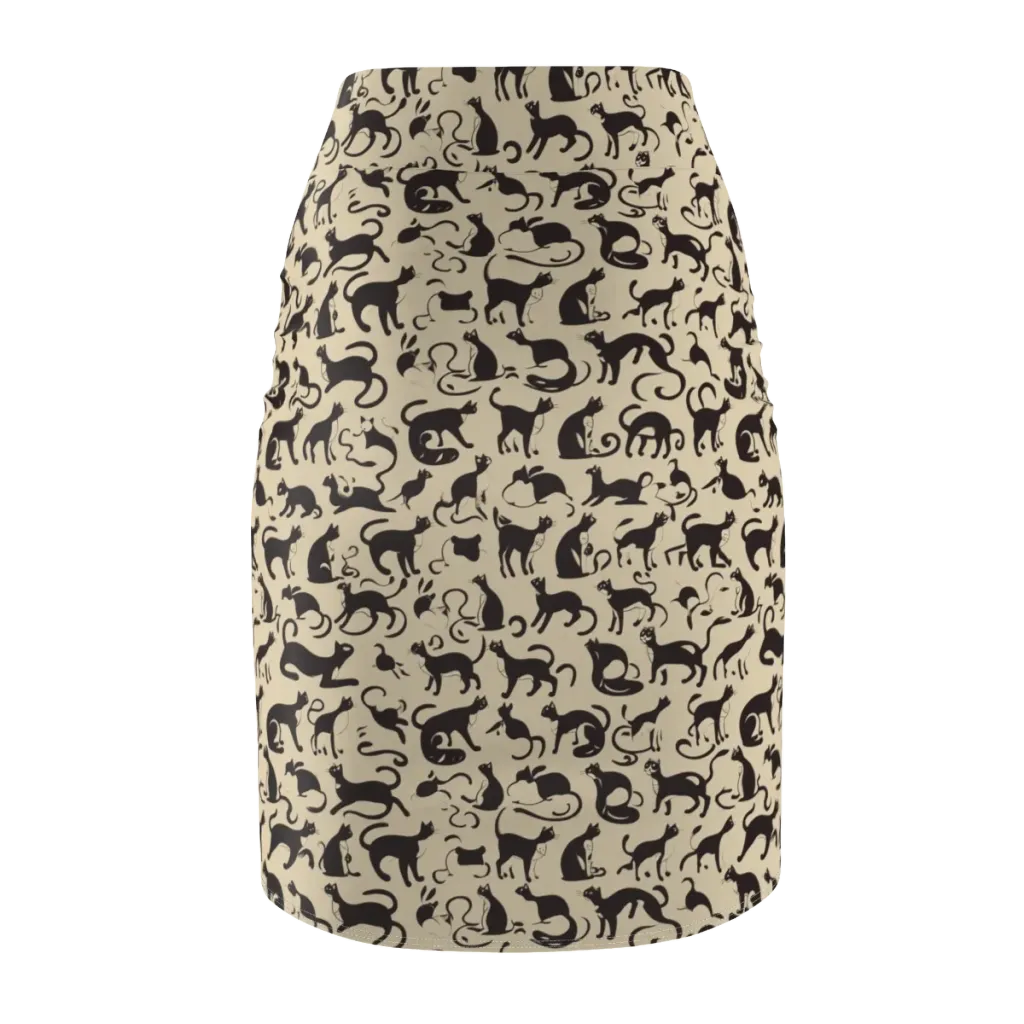 Midnight Catwalk on Pencil Skirt — Back