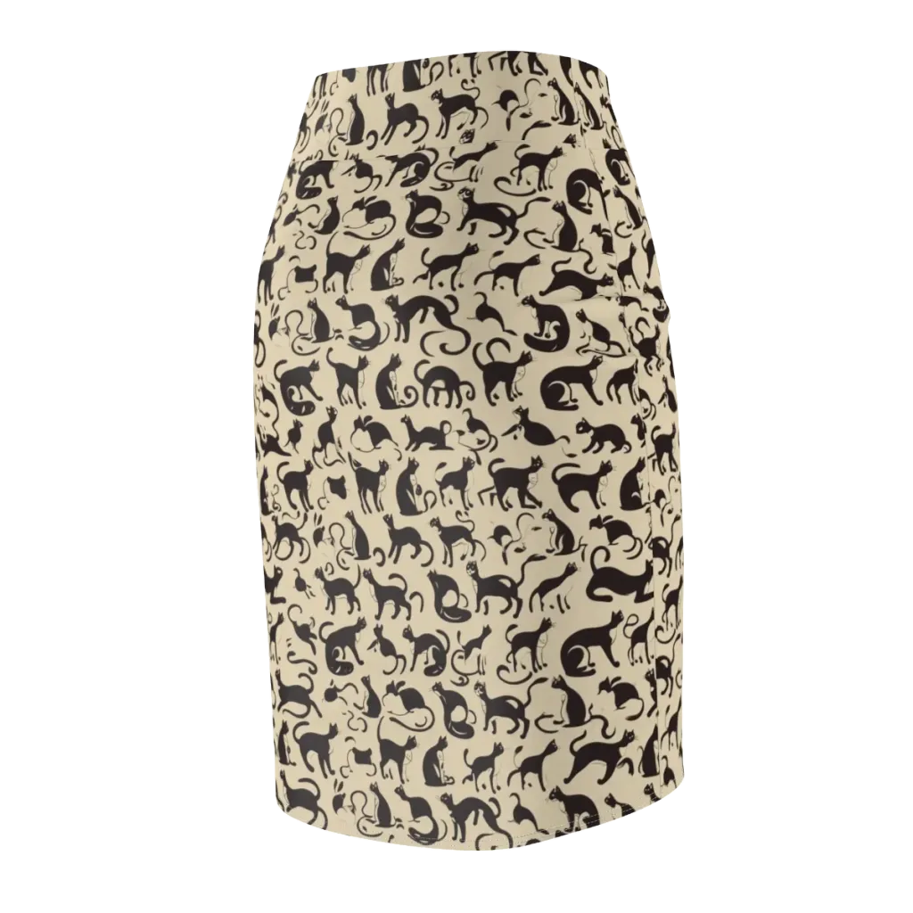 Midnight Catwalk on Pencil Skirt — Back Side