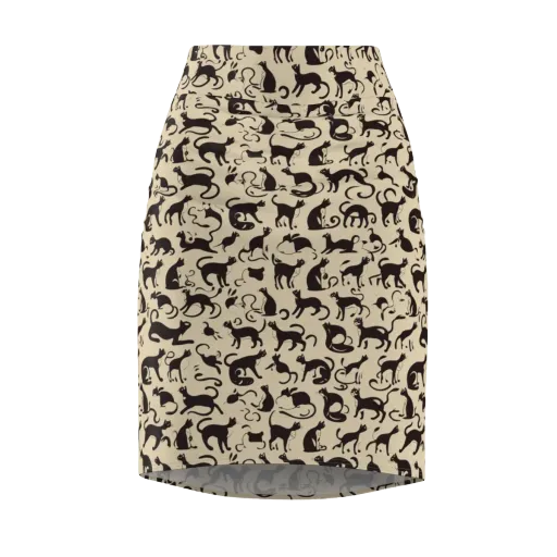 Midnight Catwalk on a Pencil Skirt
