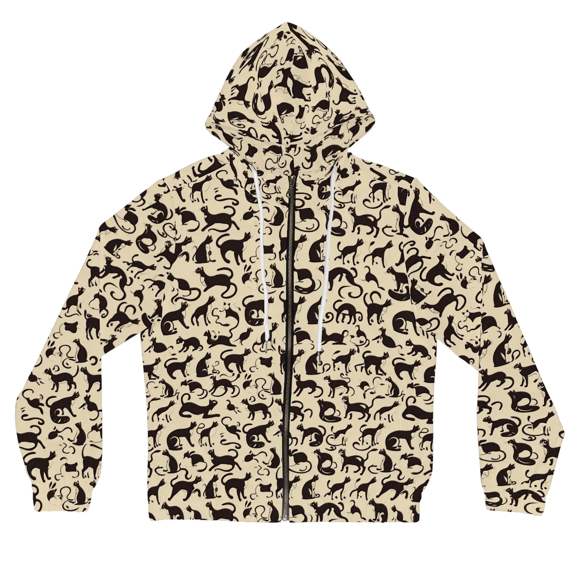 Midnight Catwalk on Women's Full-Zip Hoodie — Front