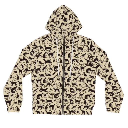 Midnight Catwalk on a Women's Full-Zip Hoodie