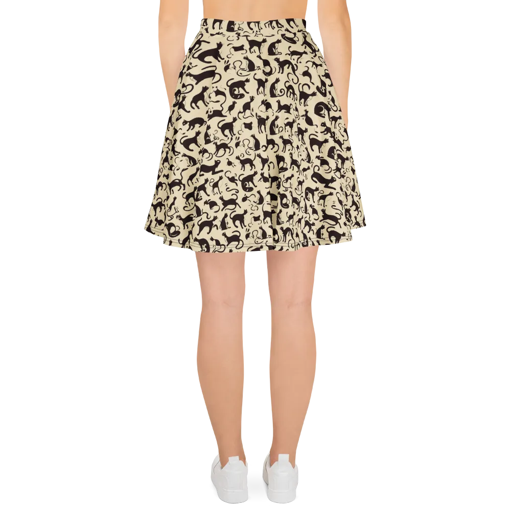 Midnight Catwalk on Skater Skirt — Back