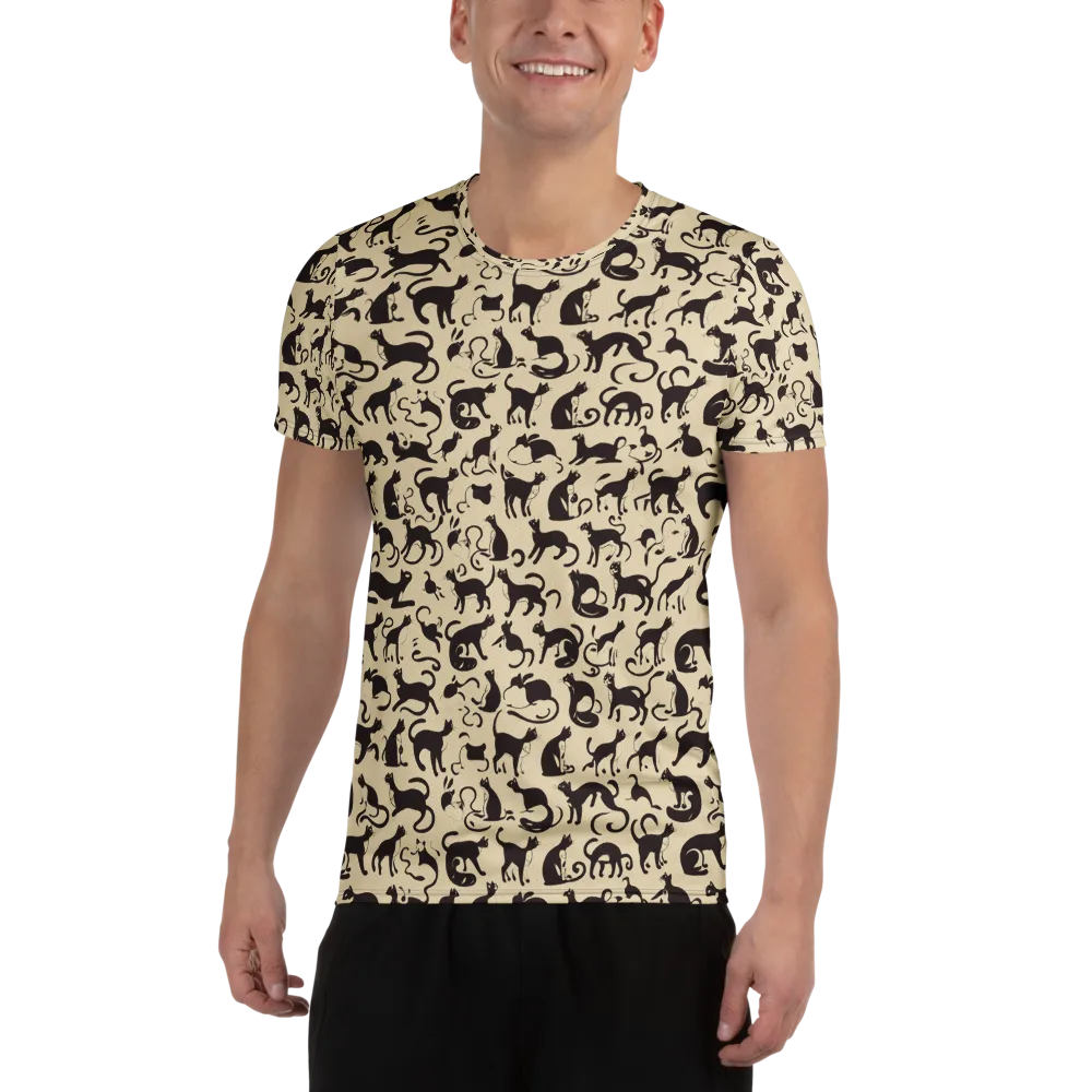 Midnight Catwalk on Men's Athletic T-Shirt — Front