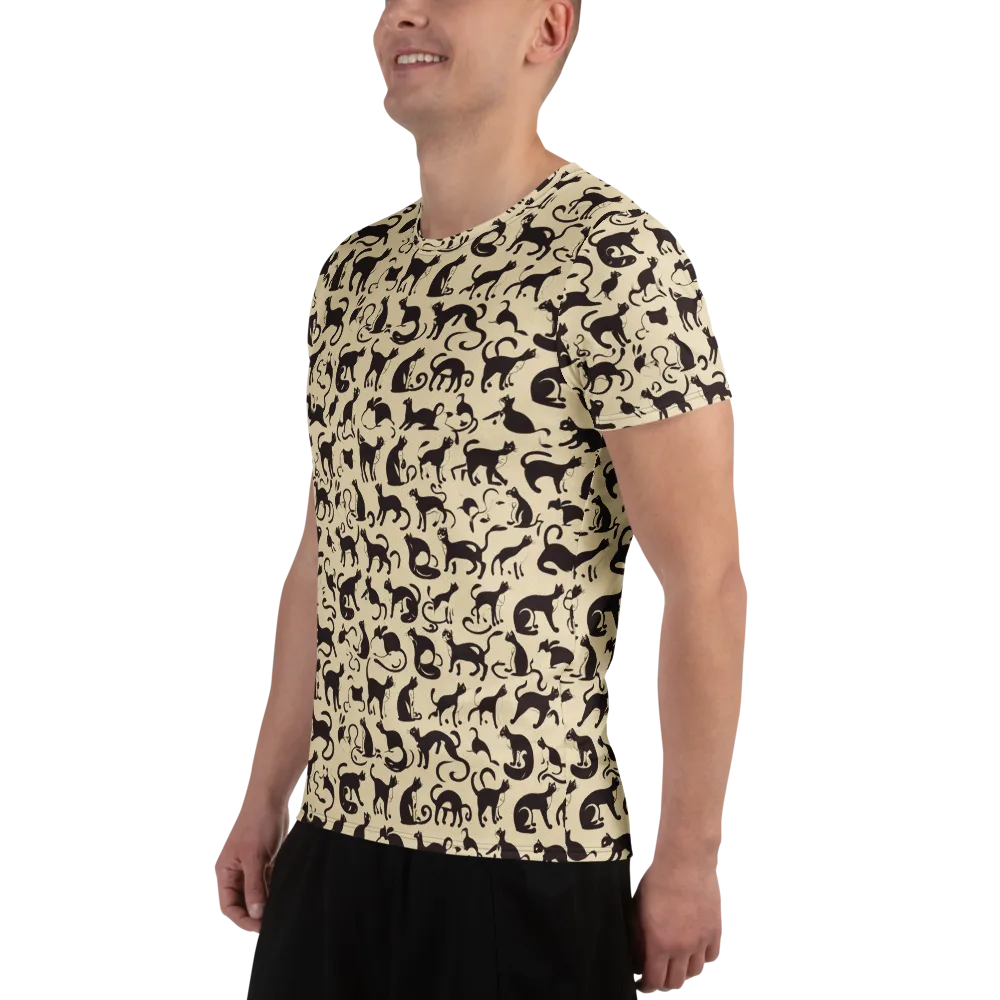 Midnight Catwalk on Men's Athletic T-Shirt — Left