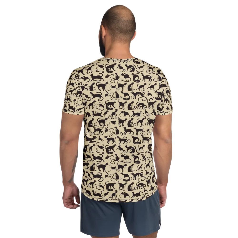 Midnight Catwalk on Men's Athletic T-Shirt — Back