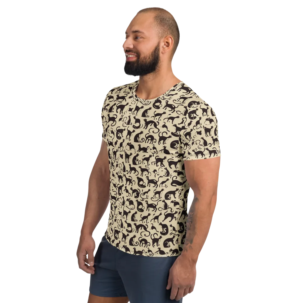 Midnight Catwalk on Men's Athletic T-Shirt — Left