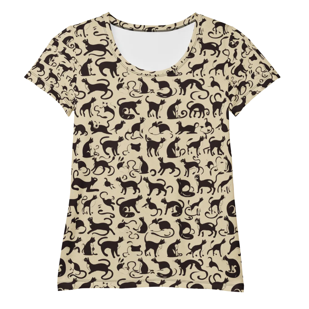 Midnight Catwalk on Women's Athletic T-Shirt — Front