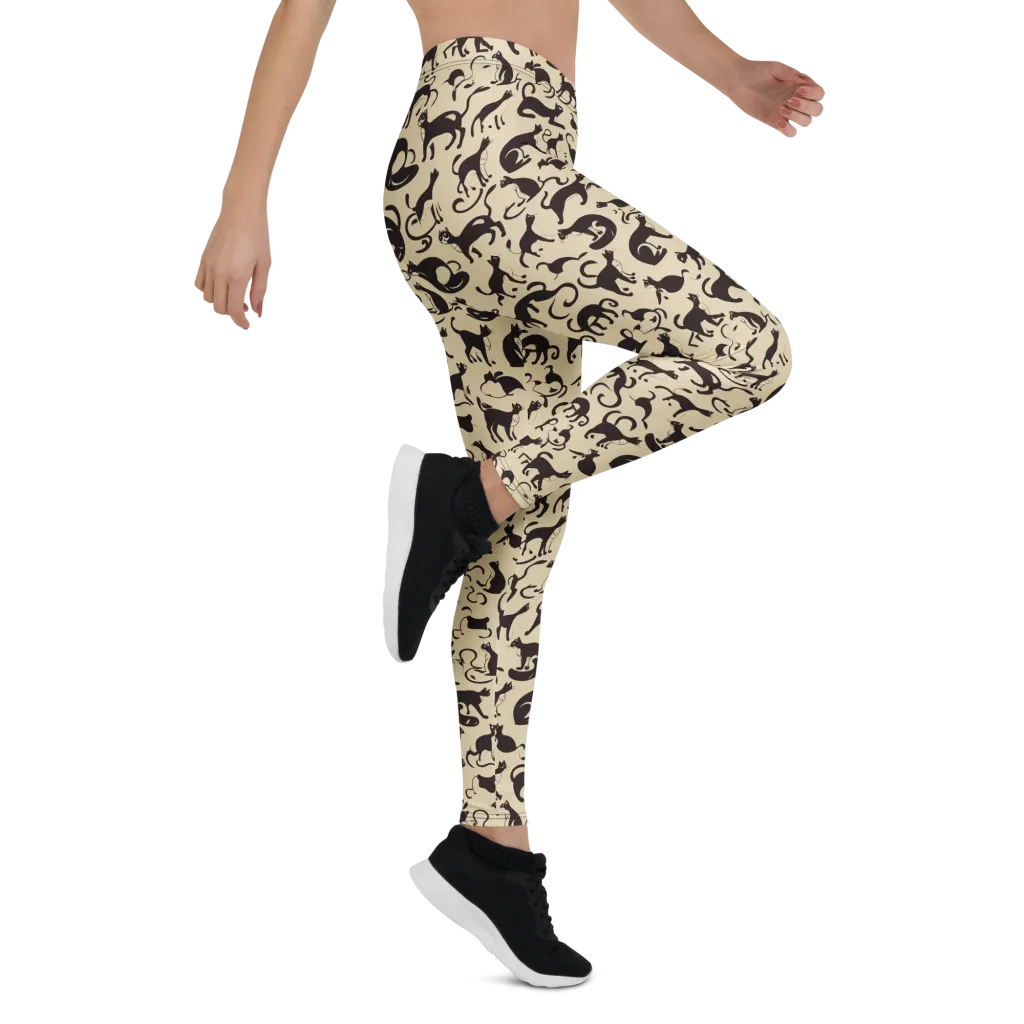 Midnight Catwalk on Leggings — Right