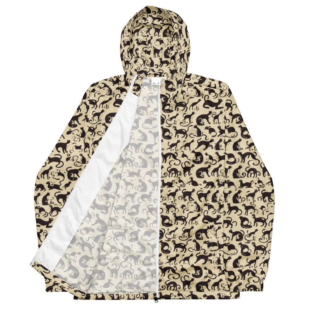 Midnight Catwalk on Men's Windbreaker — Front