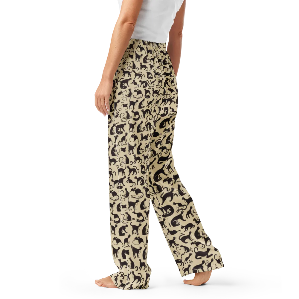 Midnight Catwalk on Women's Pajama Pants — Left
