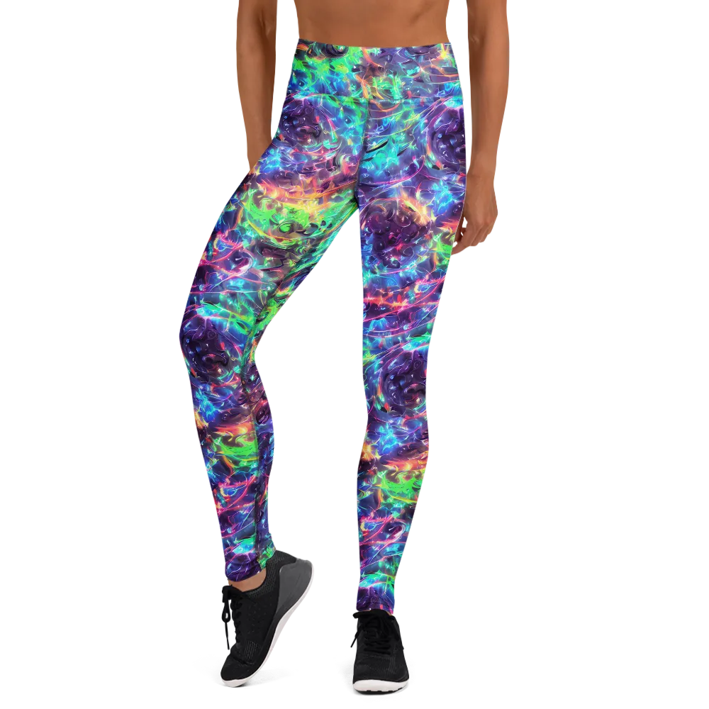 Spectral Voltage on Yoga Leggings — Front