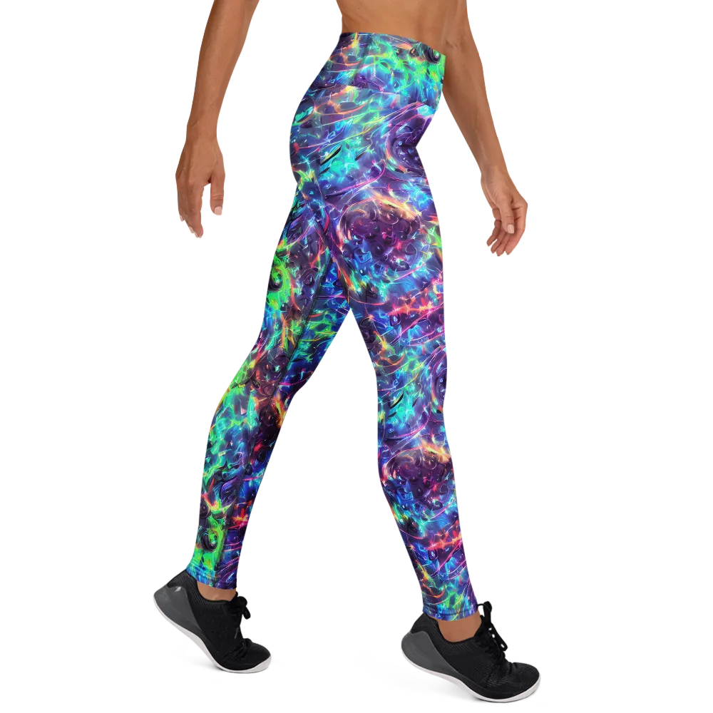 Spectral Voltage on Yoga Leggings — Right