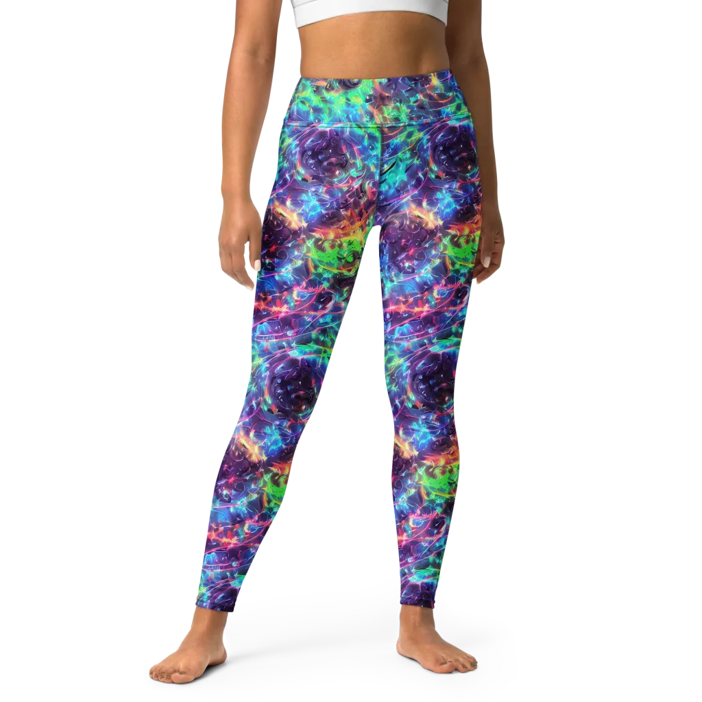 Spectral Voltage on Yoga Leggings — Front
