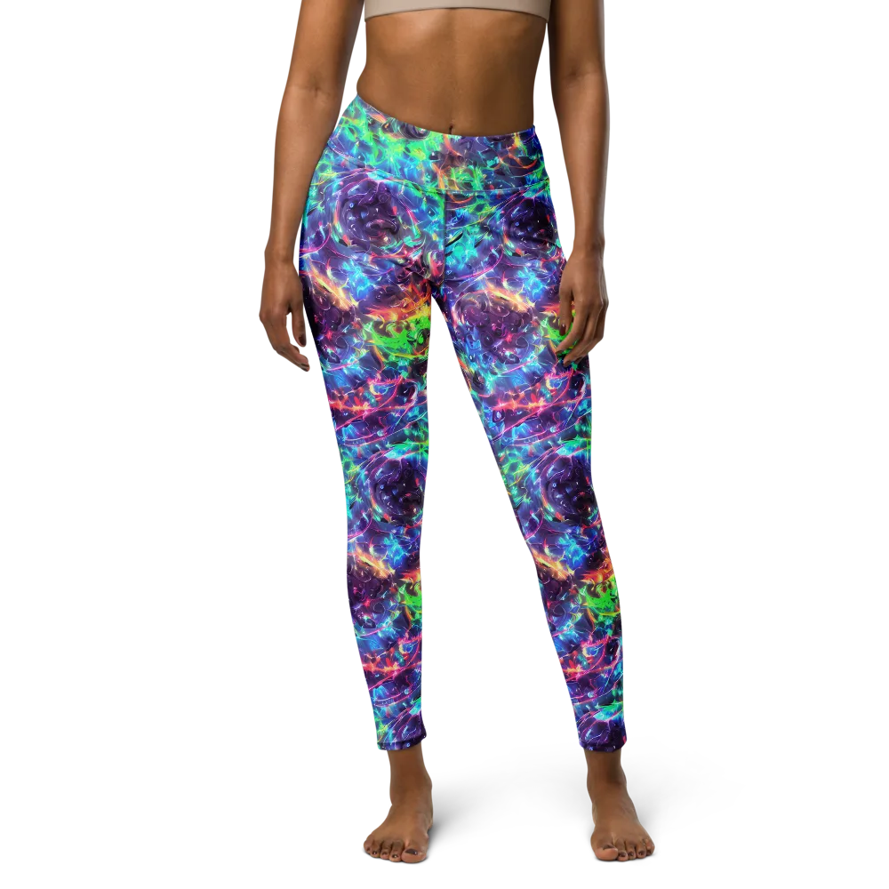 Spectral Voltage on Yoga Leggings — Front