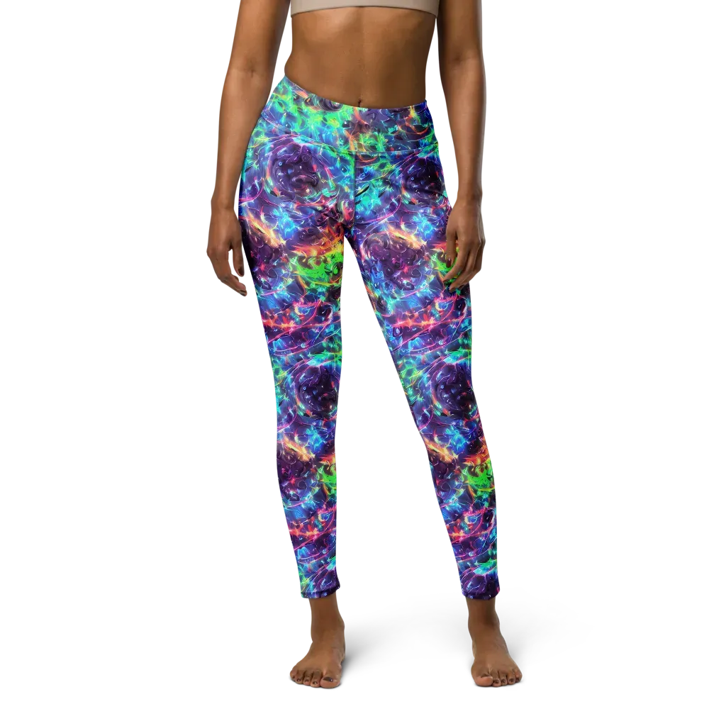 Spectral Voltage on Yoga Leggings — Front
